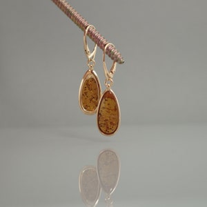 Amber drop earrings, Amber gold earrings,Dangle amber earrings, Classic amber earrings