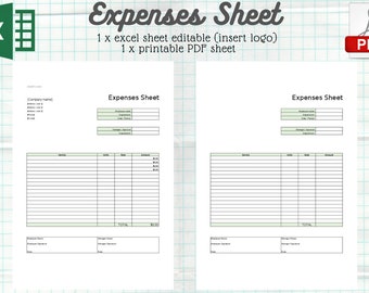 Expenses Sheet Template, PROJECT MANAGEMENT