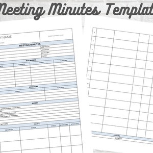Meeting Minutes Template, PROJECT MANAGEMENT