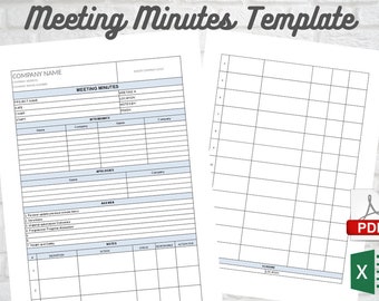 Meeting Minutes Template, PROJECT MANAGEMENT