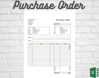 Purchase Order Template, PROJECT MANAGEMENT