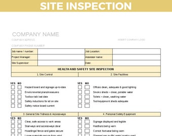 Health and Safety Site Inspection, Project Management