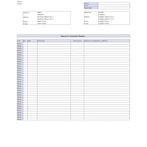 Request for Information (RFI) + Free Register, PROJECT MANAGEMENT - Etsy