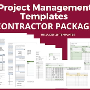 FULL Contractor Project Management Package