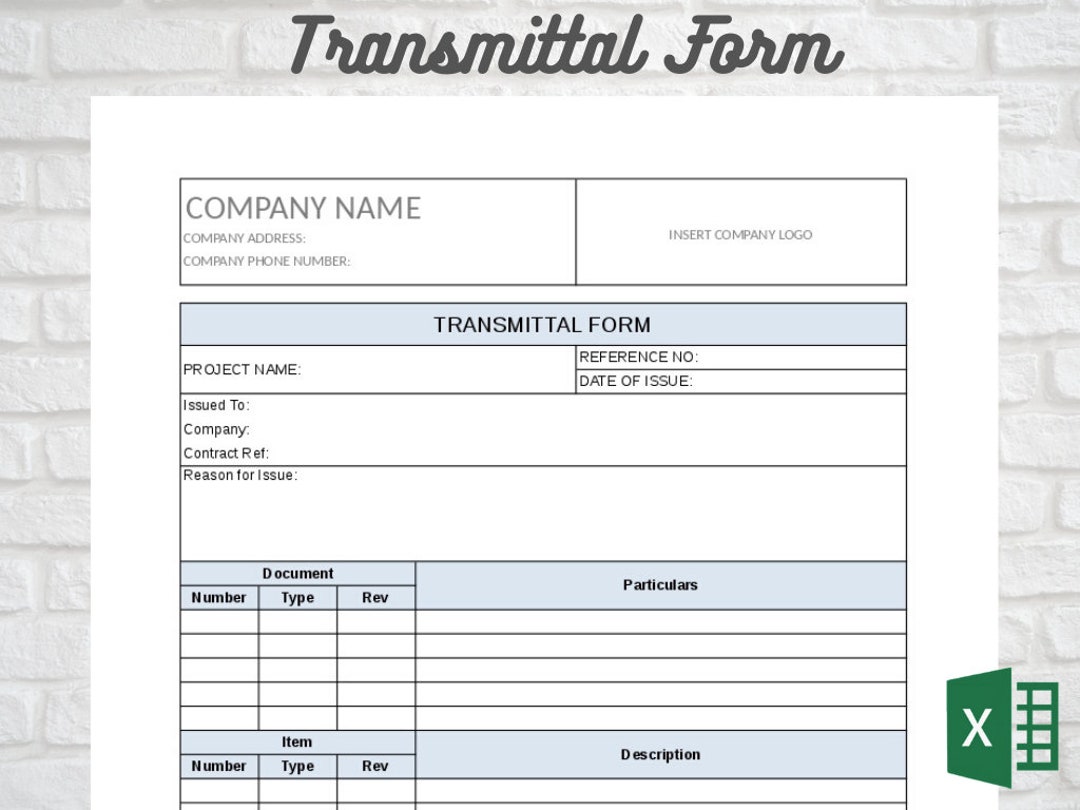 Transmittal Form PROJECT MANAGEMENT Etsy Singapore
