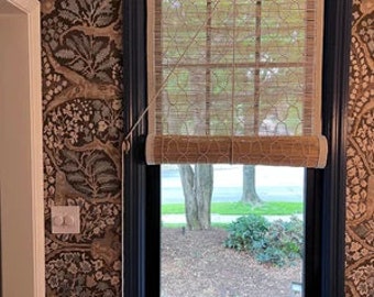 Cross Thread Bamboo Blinds, Horizontal Blinds, Window Treatment, bamboo blinds