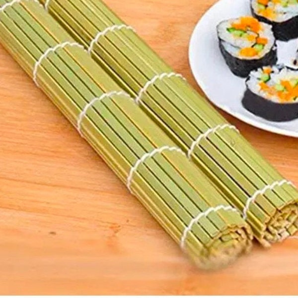 New Sushi Making Kit Bamboo Set With Sushi Rolling Mat Sushi Roller And Rice Scoop Paddle And Butter Spreader Se Make Homemade Sushi At Home