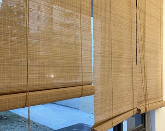 Bnjn Natural bamboo blinds, roller blinds, curtains, bamboo blinds, sunshades, bamboo shades, balconies, Indian style,pattern,customizable