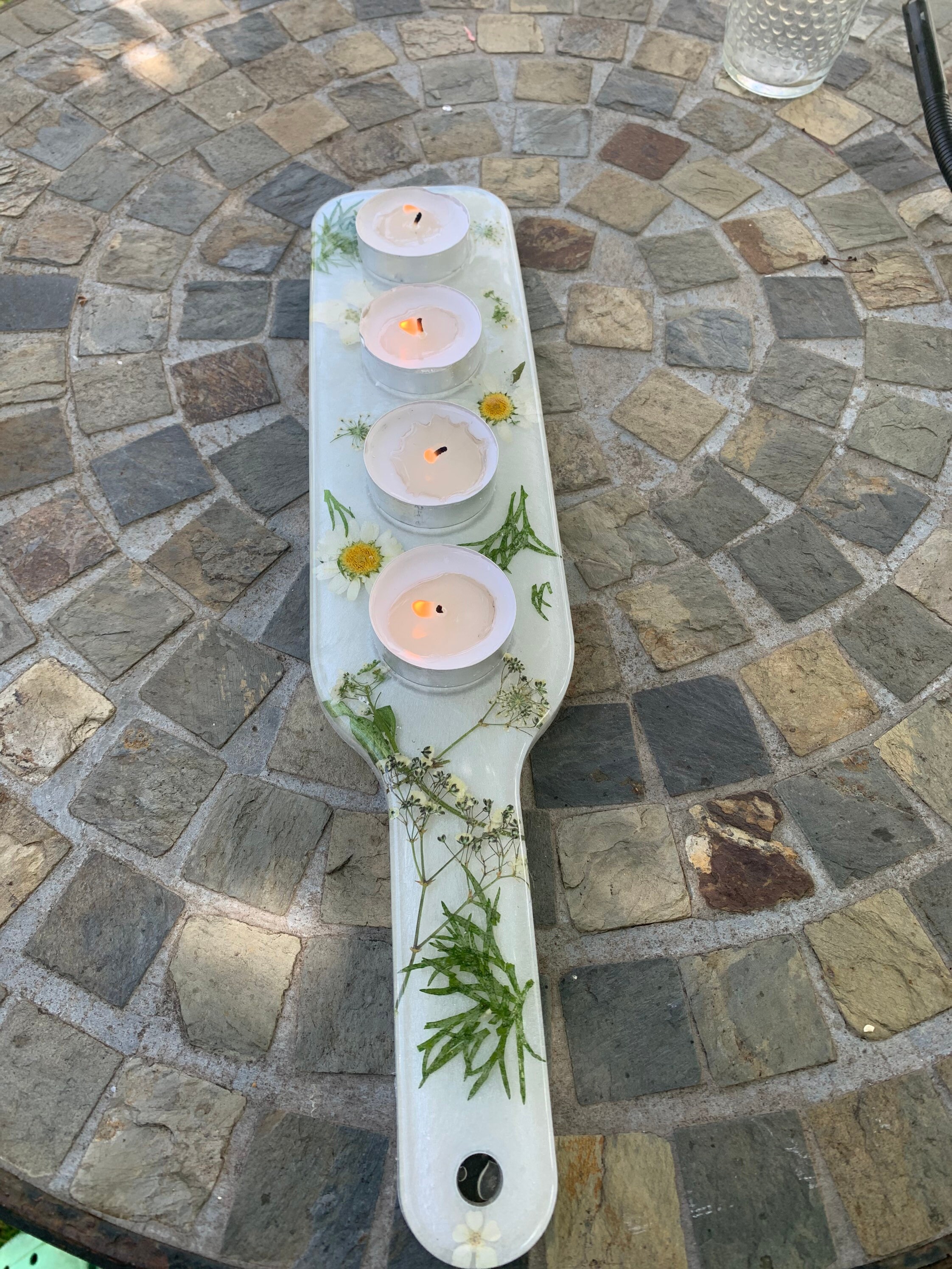 Shot Glass Tray, 4 Holes, Resin, Small Candle Tray Etsy