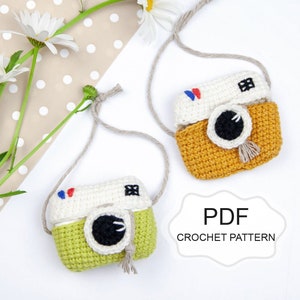 Crochet PATTERN: Airpods Pro Retro Case Camera/ Amigurumi Headphone Case/ Amigurumi Camera/ Apple/ Special Gift/ Tutorial PDF File by Fibita