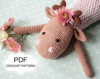 Crochet PATTERN: Lily the Deer/ Amigurumi Deer/ Hippie Decor/ Crochet Doll/ Baby/ Birthday Gift/ Stuffed Animal/ Idea Home/ Forest Creature