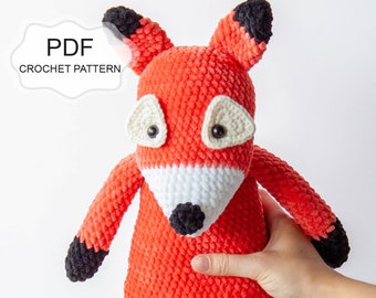 Crochet PATTERN: Carl The Fox/ Amigurumi Crochet/ Animal Stuffed Doll/ Handmade Gift Toy/ Soft Touch Fox/ Plush/ Birthday Gift Newborn/ PDF