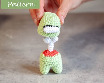 Among Us Plush Crewmate Crochet Imposter Soft Crewmate Plush Etsy