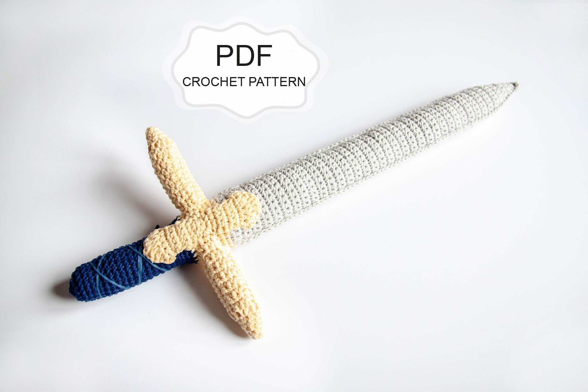 Crochet PATTERN Long Sword B.F. / Witcher/ Stuffed Fake Etsy