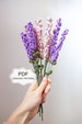 Crochet PATTERN: Lavender Flower/ Amigurumi Bouquet/ House Plant Garden/ Home Decor/ Floral Arrangements/ Fake Plant/ PDF Tutorial by Fibita 