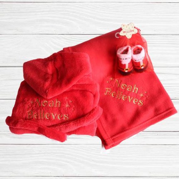 baby christmas dressing gown