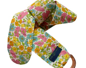 Cinturón de tela extra pequeño Poppy and Daisy con anilla en D Tana Lawn de Liberty London