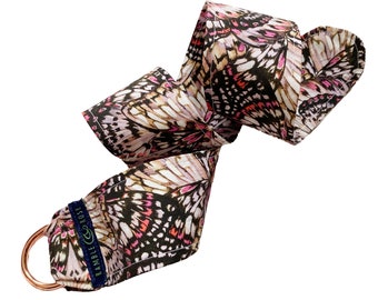 Cinturón de tela extra pequeño Kaleidoscope con anilla en D Tana Lawn de Liberty London