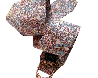 Cinturón de tela mediano Carnaby Street con estampado Liberty London y anilla en D Tana Lawn