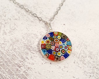 Millefiori Necklace - Etsy