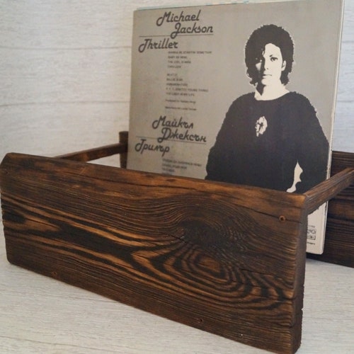 Record storage crate order - Reclaimed wood - Vinyl record box