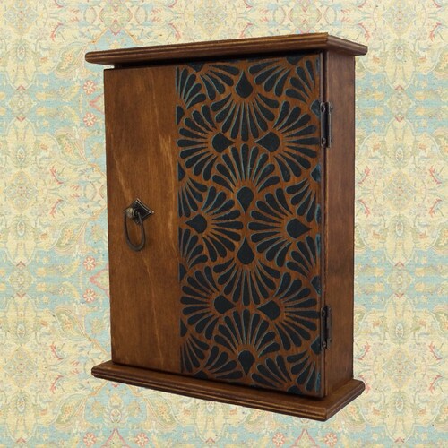 Wooden Key With Iris Key Holder for Wall Etsy