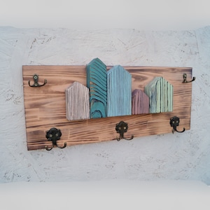 Perchero con ganchos para llaves - Nuevo llavero para pared para el hogar