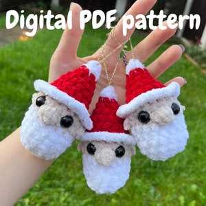 DIGITAL PDF PATTERN- No-sew santa bauble- pattern only