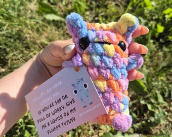 Crochet handmade Worry Pal | Worry Monster | Stress Pet | Super Soft