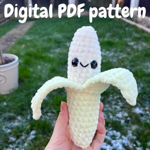 DIGITAL PDF PATTERN- No-sew crochet banana - Pattern only - Beginner friendly