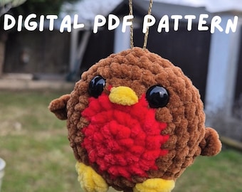 DIGITAL PDF PATTERN | No-sew robin | Pattern only