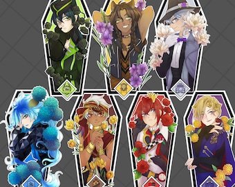 Twisted Wonderland- Dorm Leader 3.5" Flower Charms