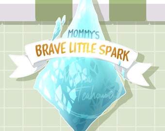 FFXIV- Brave Little Spark 3" Holo Acrylic Badge