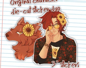OC Die Cut Sticker Duo- Summer Sunflower