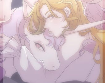 Unicorn Forest- Original Character Postcard Print