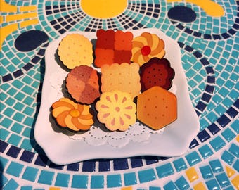 Assorted Cookies- 1.5" Wooden Pins