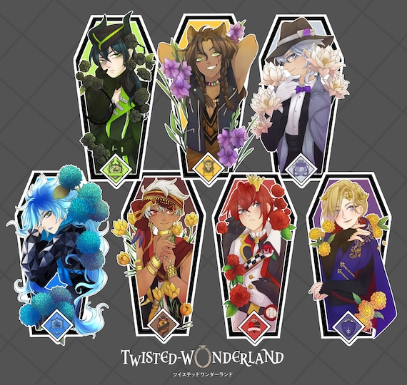 Twisted Wonderland- Dorm Leader 3.5" Flower Charms