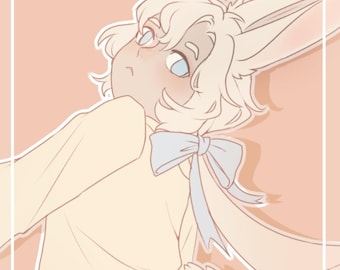Spring Bunnies- Original Character Postcard Print