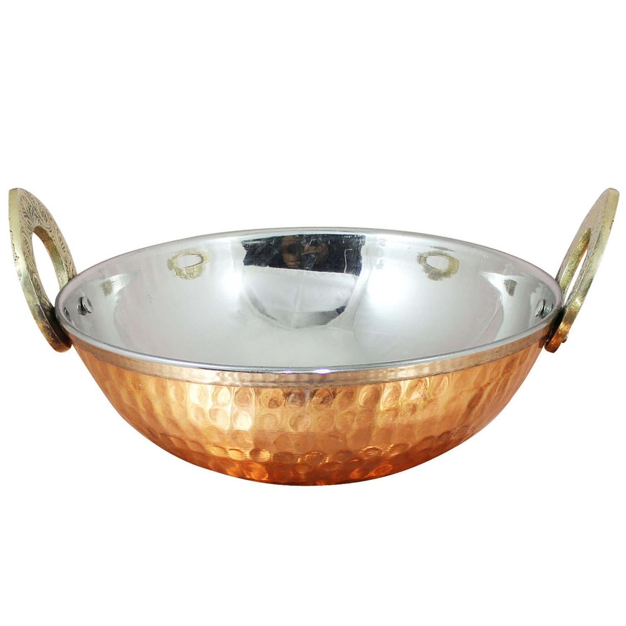 Indian handmade hammered Copper Serveware Karahi Vegetable Etsy