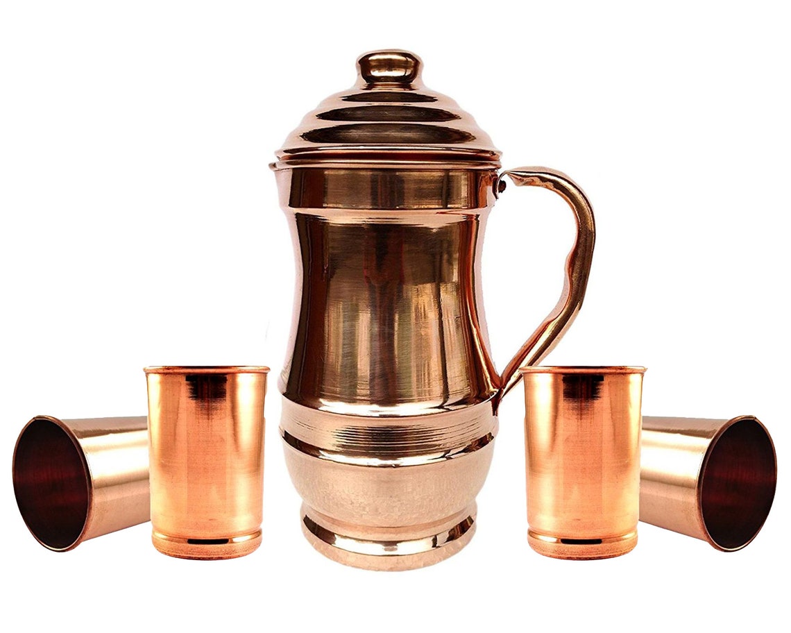 Indian Handmade 100 Pure Copper Pitcher and Pure Copper Etsy