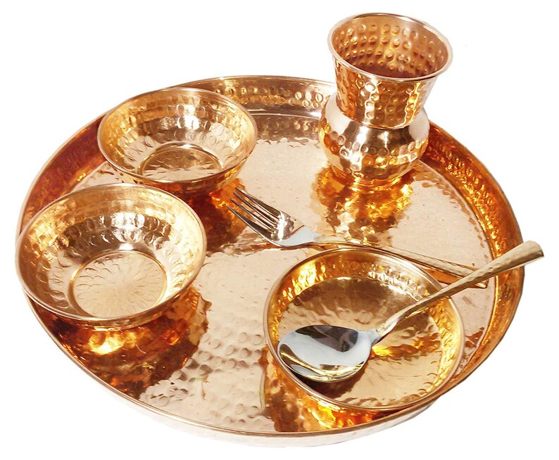 Indian handmade 100 pure copper Dinnerware Copper Traditional Etsy