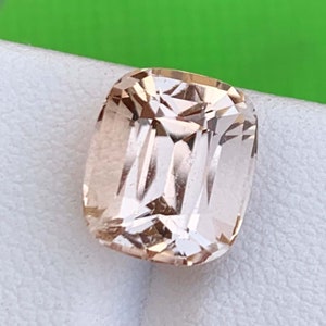 Natural Imperial Topaz Gemstone , Rich Color Natural Faceted Cushion Cut Topaz Stone For Jewelry Making -   5.96 Carats   10*8.5*7 mm