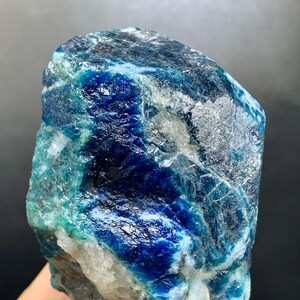 Natural Fluorescent Blue Green Colour Sodalite Crystal From Afghanistan Mine,Natural Mineral,Gems,Fluorescent Sodalite Crystal.119 Grams