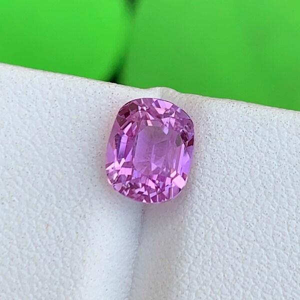 Natural Deep Pink Kunzite Gemstone,  Kunzite Stone For Jewelry, Cushion Cut Kunzite From Afghanistan,-    3.08 Carat   8*7*6 mm