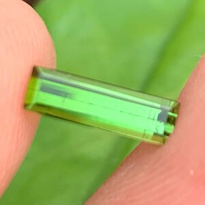 Natural Tourmaline Gemstone, Emerald Cut Green Tourmaline Gemstones, Natural Tourmaline Fine Cut Stone, Jewelry Size Tourmaline,  0.90 CT