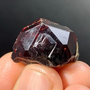 Natural Red Color Spessartine Garnet Crystal from Skardu Mine, Raw Garnet Specimen, Natural Mineral,13 Grams