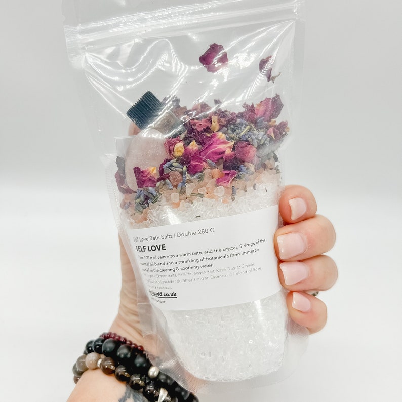 Ritual Bath Salts with Pure Essential Oil and Healing Crystal image 7
