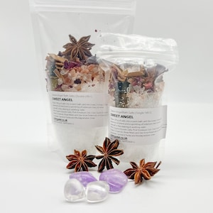 Ritual Bath Salts: Essential Oils & Crystal Healing, Handmade