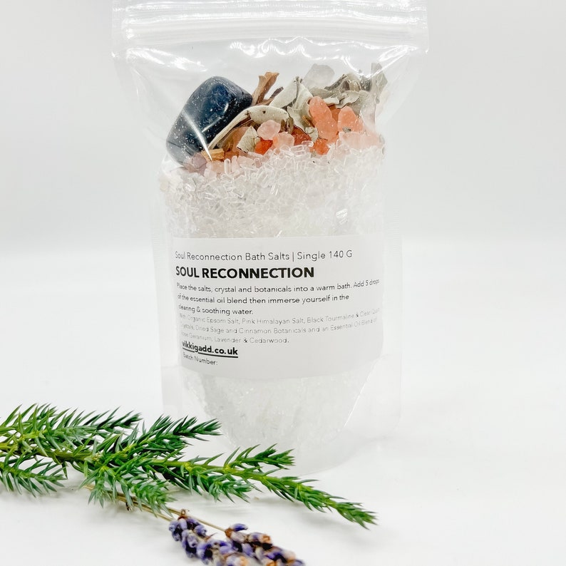 Ritual Bath Salts with Pure Essential Oil and Healing Crystal image 9