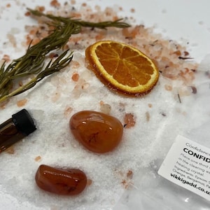 Ritual Bath Salts with Pure Essential Oil and Healing Crystal image 3